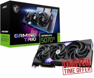 MSI GeForce RTX 5070 Ti 16G GAMING TRIO OC PLUS Graphics Card - RTX 5070 Ti GPU