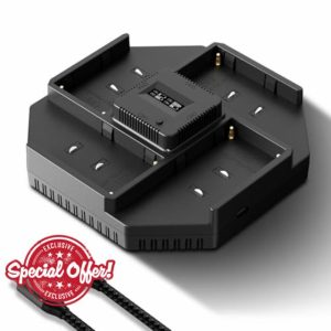 Neewer NP-F970 4 Channel Charger for NP-F550 NP-F750 Camcorder Camera Battery