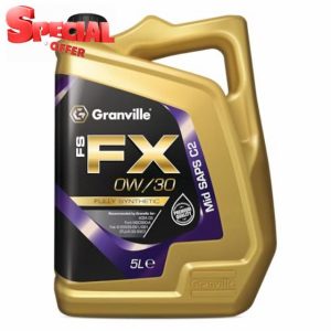 Granville FS-FX 0W/30 Fully Synthetic Engine Oil – 5L | Engine Lubrication Oil – ACEA C2 – Ford WSS-M2C950-A – Fiat 9.55535-DS1 & GS1 Compliant – Mid-SAPS Oil for Ford Dura Torq Engines