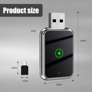 0 Car Play Wireless Adapter Upgraded Carplay Wireless Adapter 2-in-1 Wireless 0 Carplay Adapter