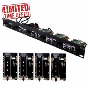 GeeekPi 19 inch 1U Rack Mount for Raspberry Pi 5