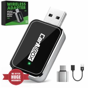 Wireless CarPlay Adapter and Android Auto Adapter 2-in-1