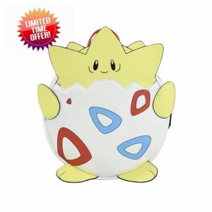Loungefly Pokemon - Togepi - Mini Backpack - Premium Vegan Leather - Gift Idea - Official Merchandise - for Boys