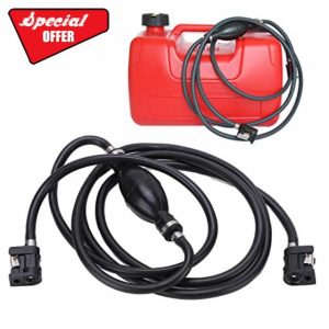 Outboard Fuel Line Hose Kit Portable Fuel Tank Fuel Line Kit Marine Boat Fuel Line Kit with Universal Sprayless Fuel Connecto