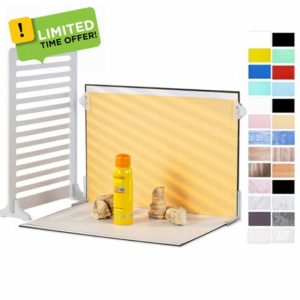HengMing 12Pcs 22Patterns Small Product Photography Backdrops Kit Photo Background Food Photography Backdrop Board with Carrying Bag and Drawstring Bag(40x30cm)