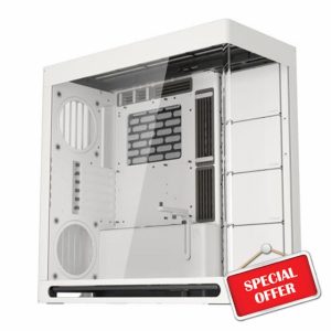 HAVN HS 420 Dual-Chamber ATX Mid Tower PC Case White | Hybrid Design