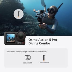Action Camera 4K for Divers With 60m Waterproof Case