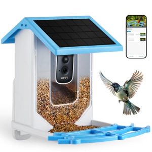 Smart Bird House with 4MP Watching Camera & Solar Panel