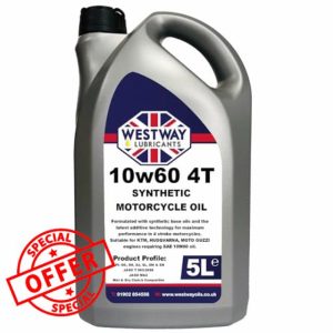 10w60 Motorcycle Oil Fully Synthetic API: SN 5L 5 Litres