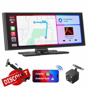 Avylet 9.26" Wireless Car Stereo for Apple Carplay & Android Auto with Backup Camera