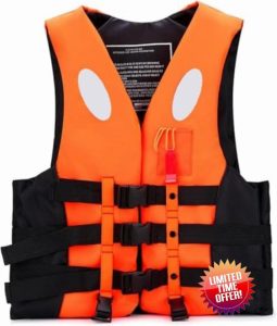 Life Jacket Adult with Whistle for Water Sports