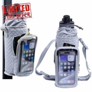 SPORJET Magnetic Gym Bottle Bag for Women - Magnetic Bottle Holder - Bottle Sling Bag for Men and Women | Magnetic Gym Bag