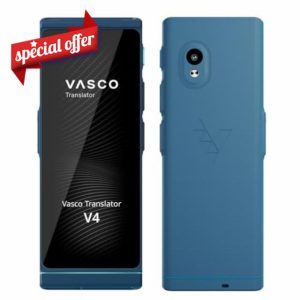 Vasco V4 Language Translator Device | 108 Languages | Free Lifetime Internet for Translations in Almost 200 Countries | Model 2022
