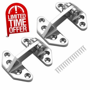 DIALESHU Heavy Duty Long Reach Hinge 3.62 x 2.87 in