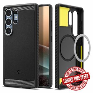 Spigen Rugged Armor MagFit Case for Samsung Galaxy S25 Ultra
