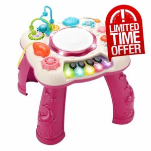 Tokidaring Baby Toys Baby Activity Table Baby Musical Toys Learning Musical Toys Activity Center for 3 Years Old Boys Girls Gifts