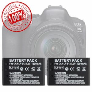 Swark 1200 mAh 2 x Camera Replacement Battery LP-E12 for Canon EOS M50 Mark II