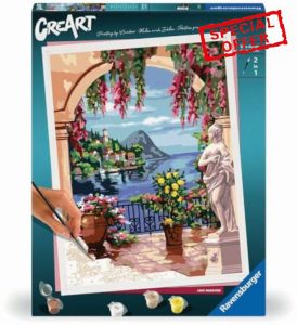 Ravensburger Paint by Numbers 25963 CreArt Painting by Numbers 25963-Lago Maggiore from 14 Years