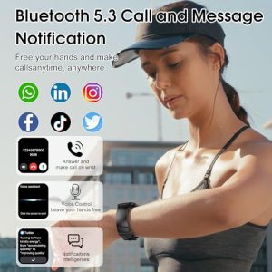 1.85" Touch Screen Fitness Watch with Heart Rate/Sleep Monitor/Step Counter