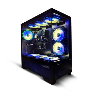 ASC Intel Core i5 Gaming Tower • GT730 2GB Graphics Card • 8GB RAM • 128GB SSD+500GB HDD • 500W 80+ PSU • Black 9 Fan RGB Gaming Case • WIFI • Windows 11