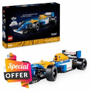 LEGO Icons Williams Racing FW14B & Nigel Mansell - F1 Car Model Set for Adults