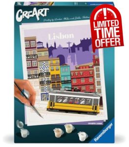 Ravensburger CreArt - 25522 - Colourful Lisbon - Paint by Numbers for Adults - from 12 Years