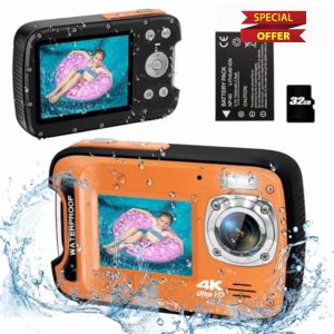 4K 48MP 17FT Waterproof Camera for Snorkeling