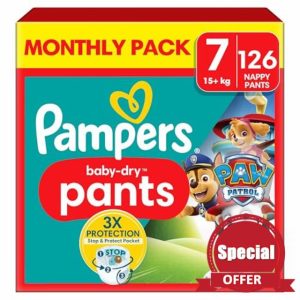 Pampers Baby-Dry Nappy Pants Paw Patrol Edition Size 7
