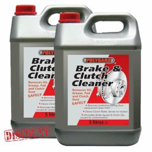 Brake & Clutch Cleaner Removes Oil Grease Dust Pats Degreaser Polygard 2x5L