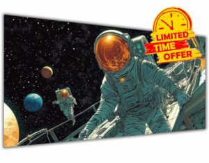 Paint by Numbers for Adults Starry Sky Paint by Numbers Astronaut Crafts for Adults Kits on Canvas DIY Oil Painting with Brushes Acrylic Art Crafts Room Decor,Gift for Women32x64 inch Frameless-KL284