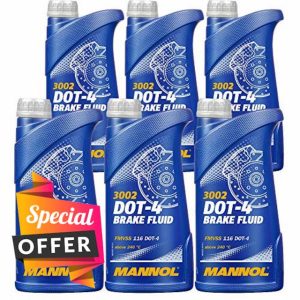 Mannol 3002 DOT-4 Brake Fluid 6 x 1 Litre