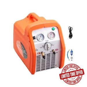 Langjiee Refrigerant Recovery Machine 220-240V 50Hz Dual Cylinder Portable Recovery Machine For Vapor Car/Air Conditioning