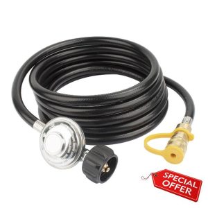 Ximoon 12ft Propane Hose with Regulator for Mr Heater F271803 Big Buddy Indoor/Outdoor Heater