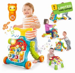 5 in 1 Baby Walker Sit-to-Stand Toys