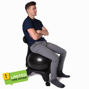 Adults Heavy Duty Yoga Ball Chair for Core Strengthening and Exercise Physiotherapy