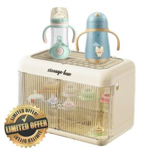 Milk Bottle Storage Box - Baby Bottle Storage Organizer