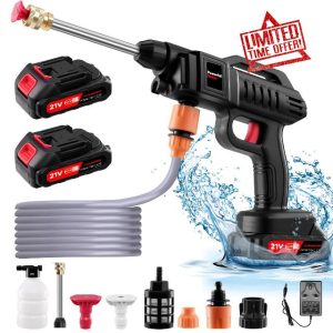 1500W Cordless Pressure Washer with 2 * 2.0Ah Battery
