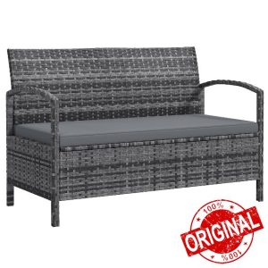 Outsunny Garden Storage Bench with 125L Capacity