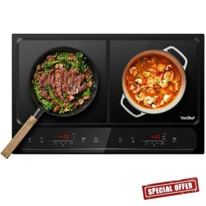 VonShef Double Induction Hob - 2800W Portable Dual