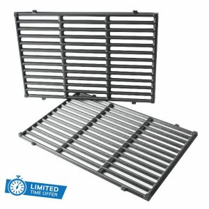onlyfire Cast Iron Cooking Grates for Weber Spirit I & II 300 Series Gas Grills
