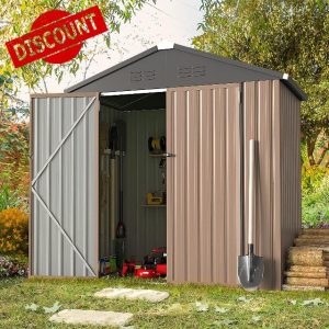 YODOLLA 6x4ft Outdoor Storage Shed