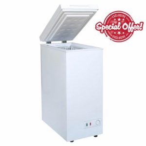 SIA CHF60W/F White Chest Freezer with Removable Wire Basket