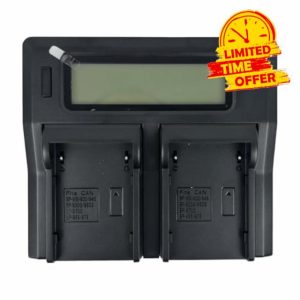 Dual LCD Camera Battery Quick Charger for BP-911 BP-911K BP-914 BP-915 BP-925 BP-930 BP-935 BP-945 BP-950 BP-950G BP-955 BP-970 BP-970G BP-975