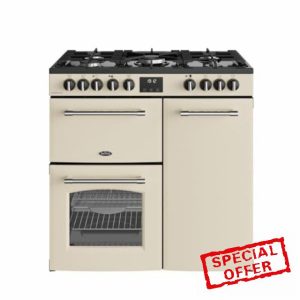 Belling Farmhouse 90cm Dual Fuel Range Cooker - Cream            [Energy Class A]