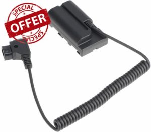 Hersmay D-Tap to NP-F550 Decoded Dummy Battery for Camera Monitor Atomos Ninja/Shinobi Video Transmitter LED Light Camcorder Camera BMCC 6K