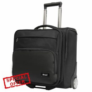 Rocklands® Rolling Laptop Bag 2 Wheel Laptop Bag Wheeled Briefcase Business Office Trolley Case Travel Cabin Bag - 8609