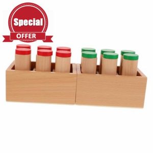 GARVALON 1 Set Sensory Play Sensory Sensory Material Sensory Tube Materials Wooden Shaker Sound Boxes Rhythm Sticks for Cylinde