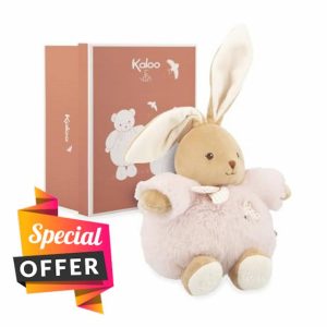 Kaloo - Pink Rabbit Plush 17cm - Ultra-soft plush for baby - Soft companion from birth - Ideal size for little hands - Birth Gift - K214017