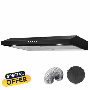 GRACEALL 60CM Under Cabinet Range Hood Oven Vent Hood
