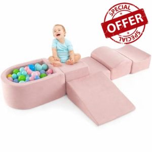 Maxmass 5Pcs Toddler Climb and Crawl Foam Play Set